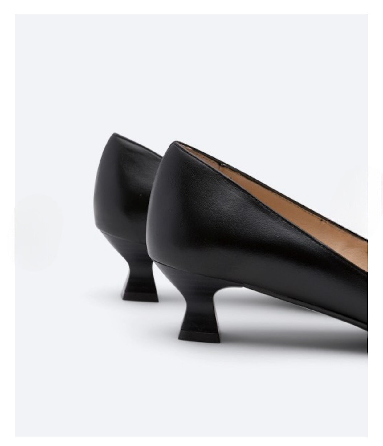 NALON - Zapato de tacón bajo con lazo NEGRO