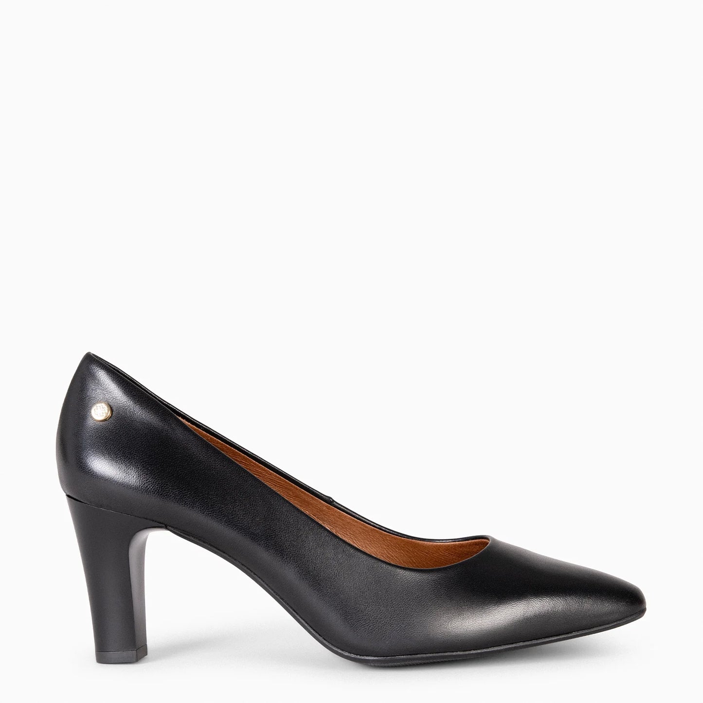 SABELA – Zapato de tacón medio NEGRO