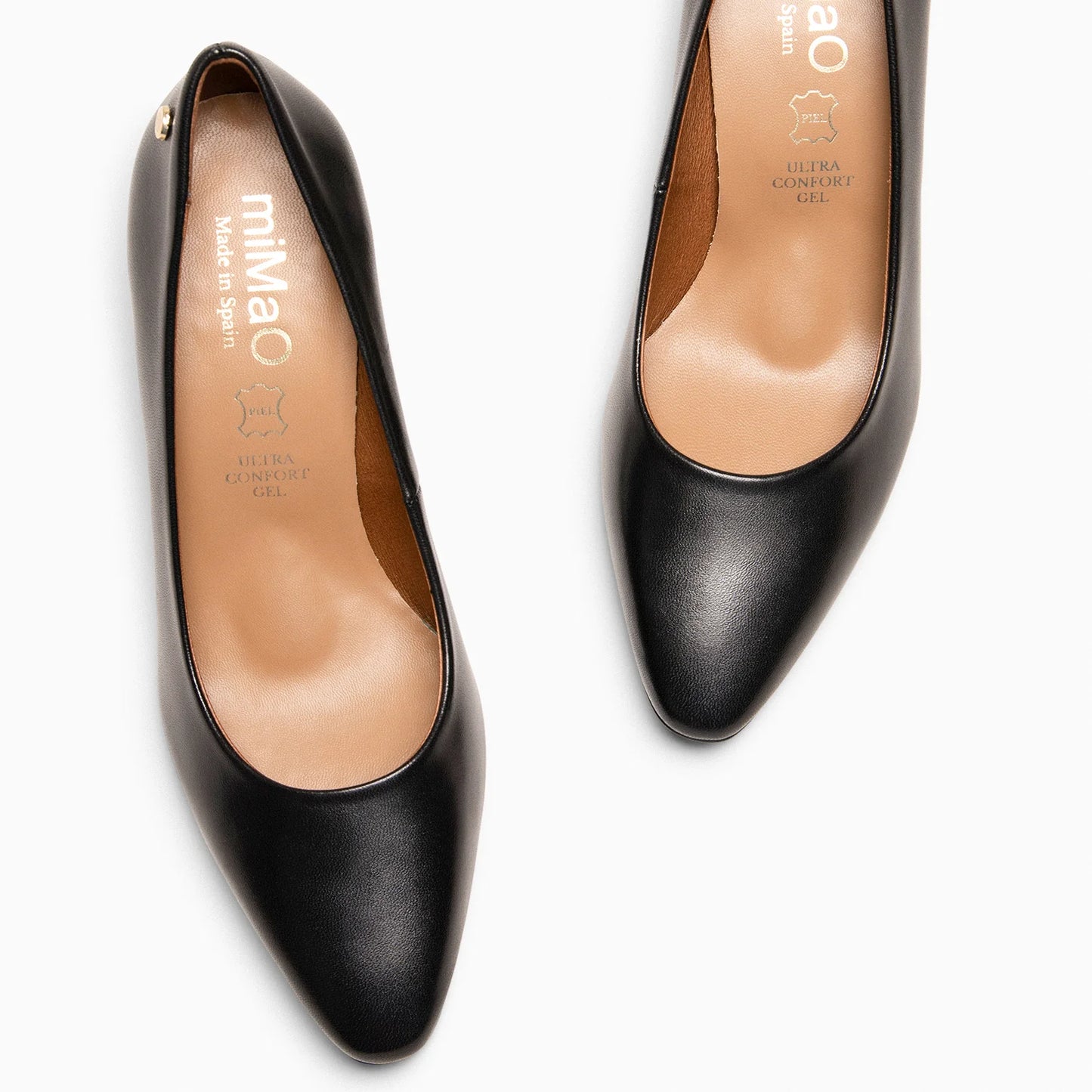 SABELA – Zapato de tacón medio NEGRO
