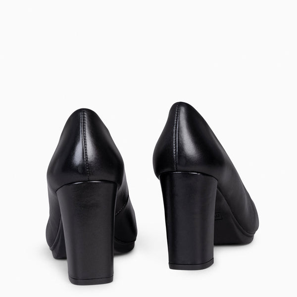 URBAN SALON - Zapato de piel de tacón alto NEGRO