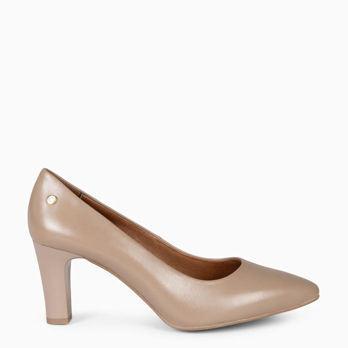 SABELA – Zapato de tacón medio TAUPE