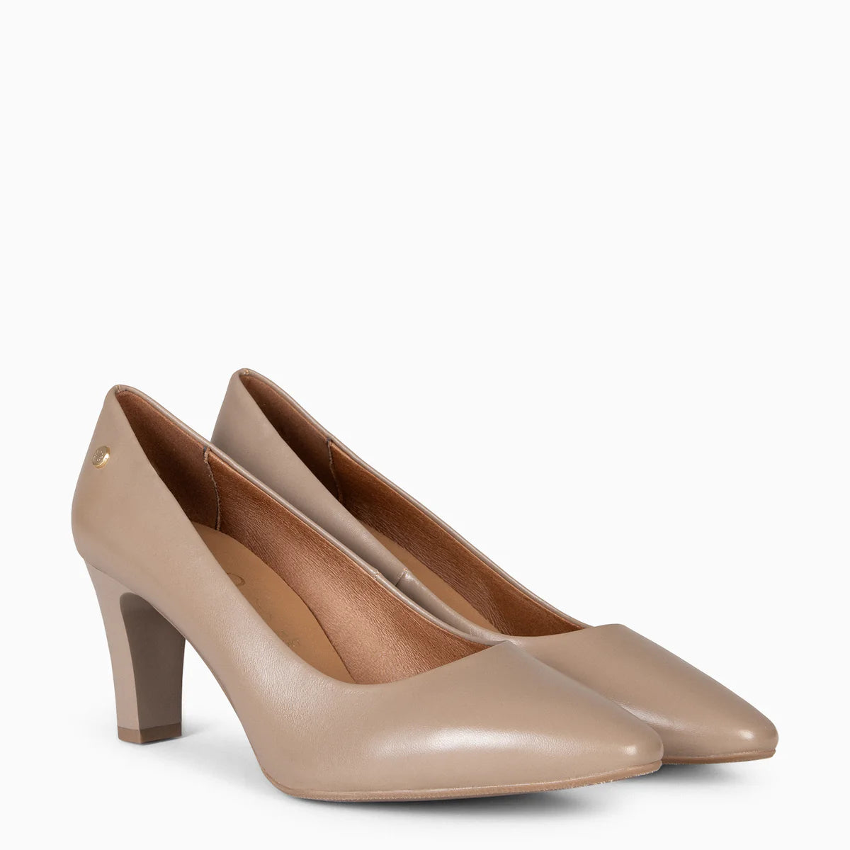 SABELA – Zapato de tacón medio TAUPE