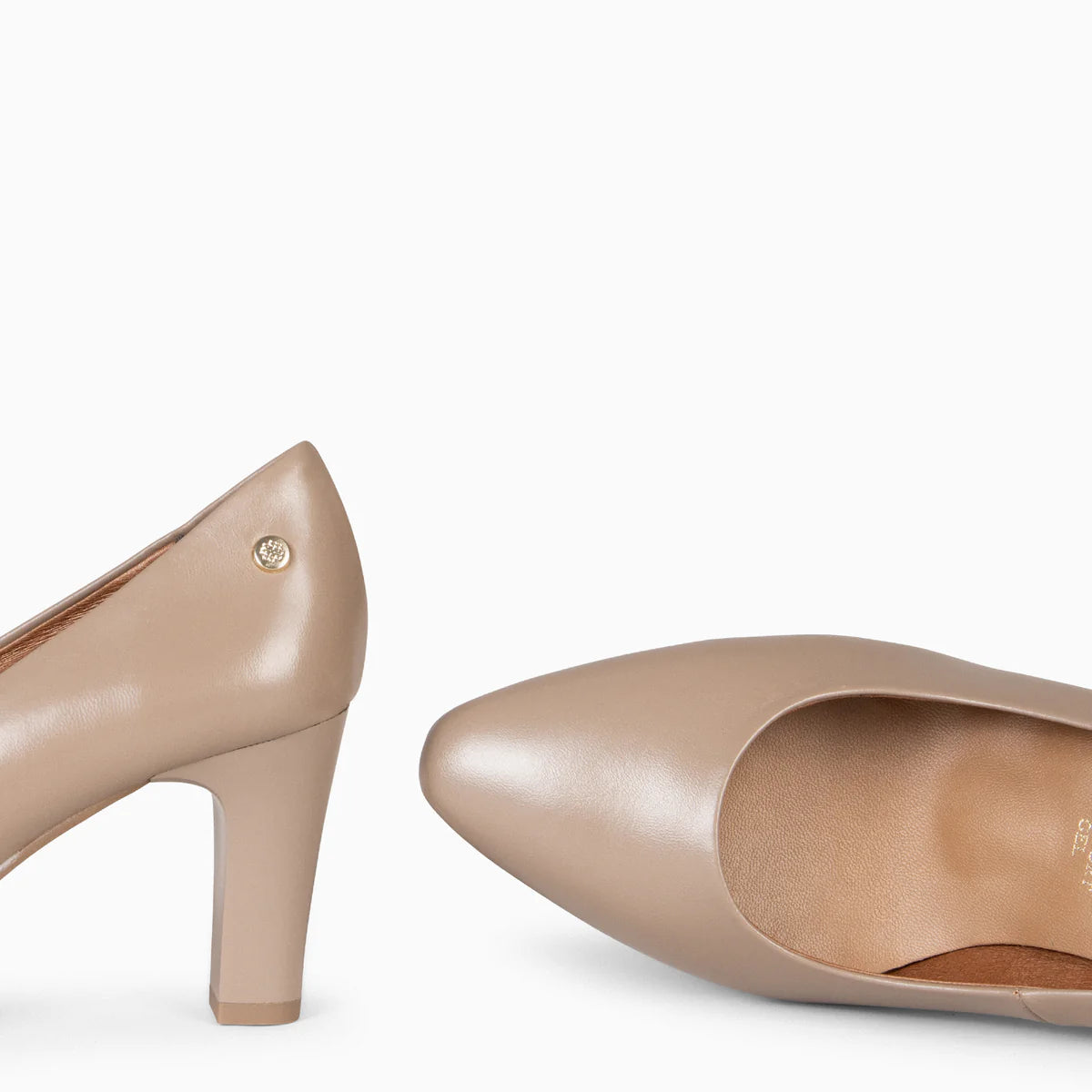 SABELA – Zapato de tacón medio TAUPE