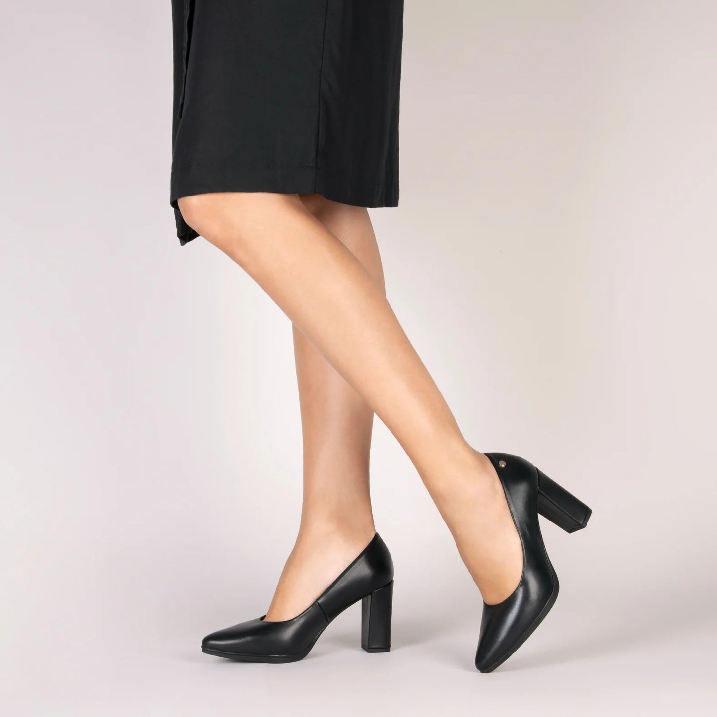 URBAN SALON - Zapato de piel de tacón alto NEGRO