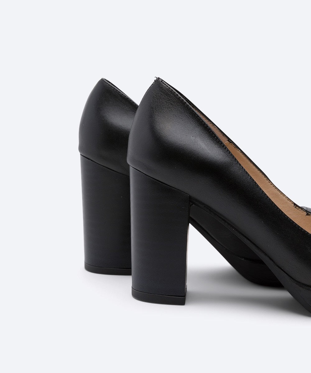 TAMBRE - Zapato confort con plataforma NEGRO