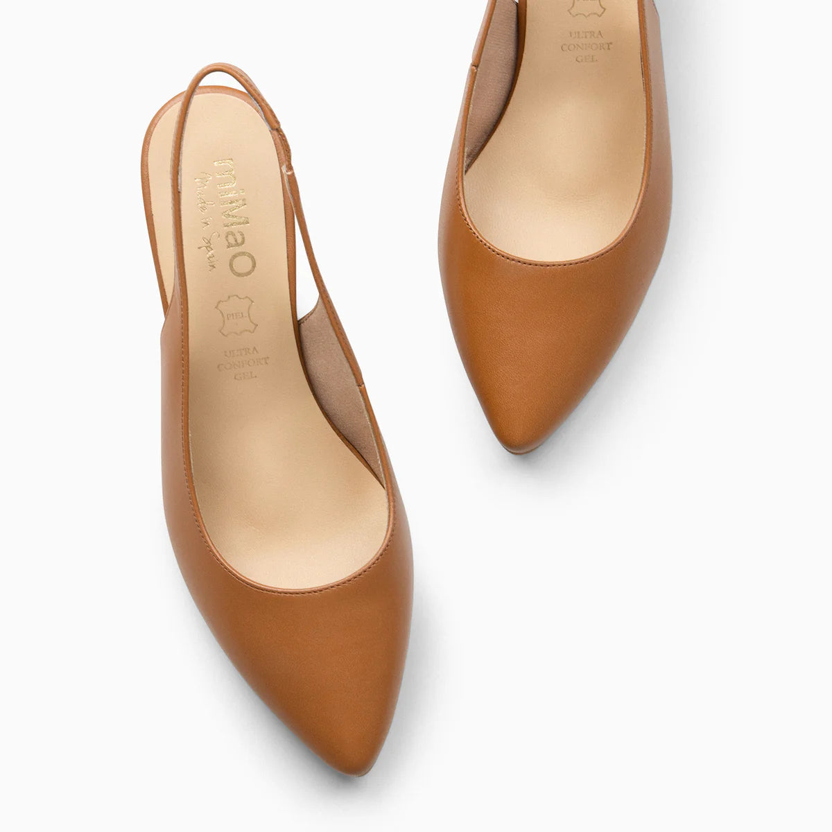 KYARA - Zapato destalonado CAMEL