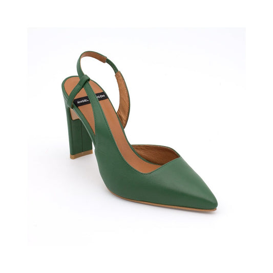TAHRA - Zapato destalonado tacón alto VERDE