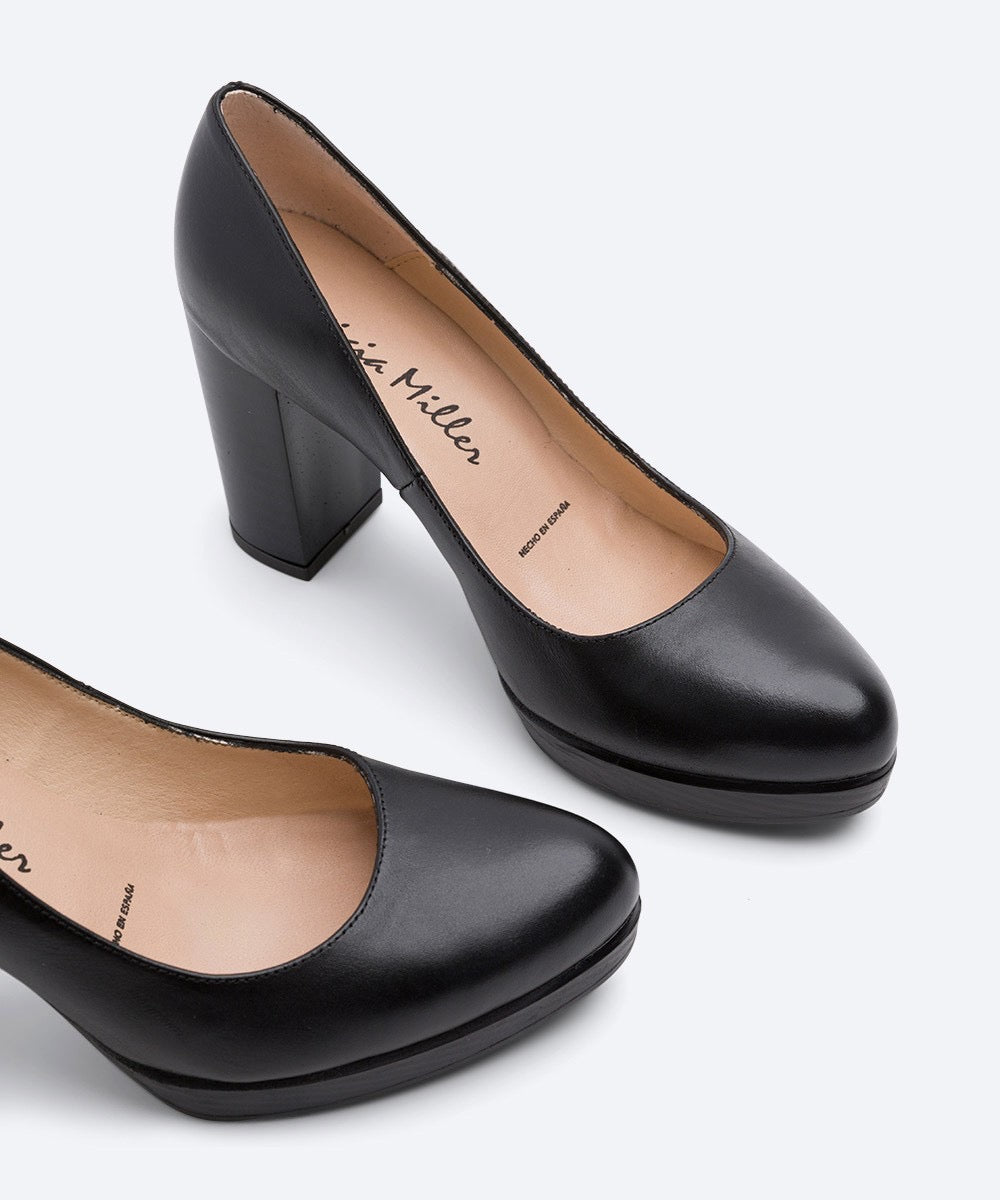 TAMBRE - Zapato confort con plataforma NEGRO