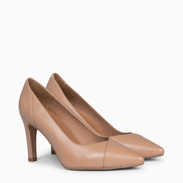 GLAM – Zapatos elegantes de tacón alto NUDE